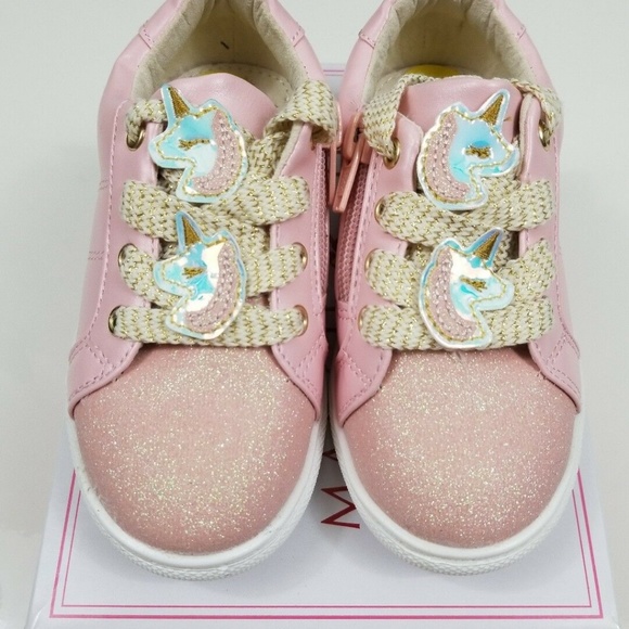 Maggie and Zoe Unicorn Pink Glitter Shoe - Picture 1 of 5